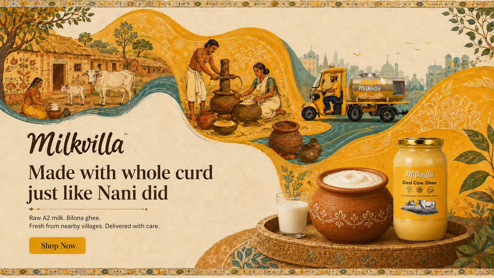 Pure A2 cow ghee — order online